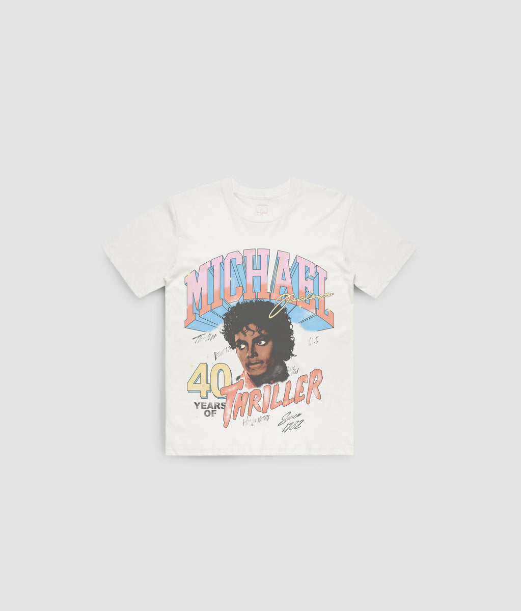 Thriller 40 Photo White Tee  Shop the Michael Jackson Official Store